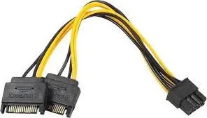 Kabal za napajanje PCI-E 8PIN na 2X SATA 20cm