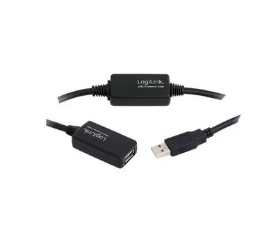 Aktivni produžni kabal USB 2.0 sa pojačalom 15m LOGILINK