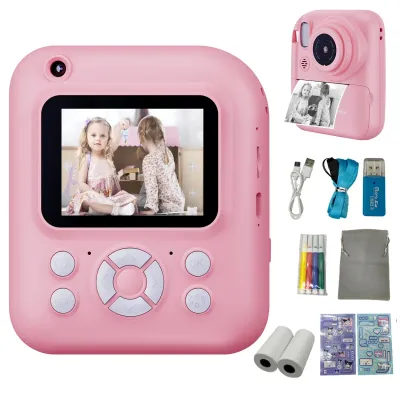 Dječiji instant fotoaparat sa printerom rozi