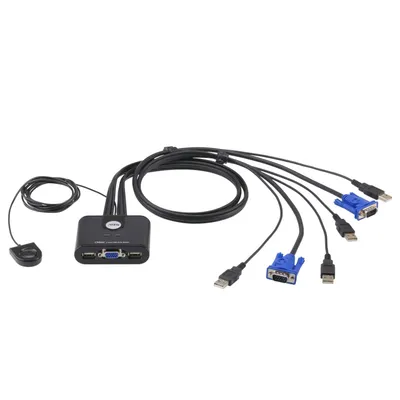 KVM switch žičani 2-port USB VGA LOGILINK