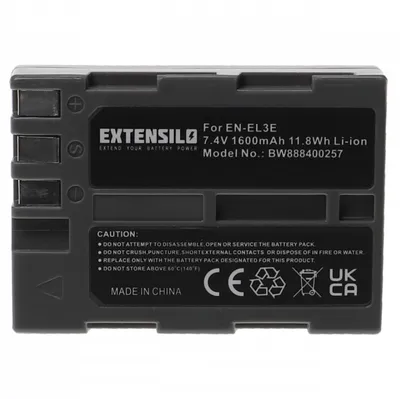 Baterija za fotoaparat NIKON EN-EL3E VHBW 7.4V 1600mAh