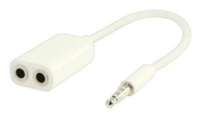 Audio adapter 3.5mm na 2x 3.5mm 20cm