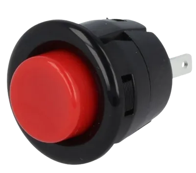 Prekidač dugme 3A 125V crveni