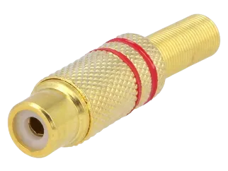 Audio konektor RCA NINIGI CC-108 crveni
