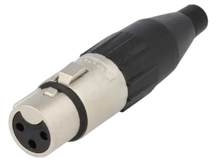 Audio konektor mini XLR 3 PIN AMPHENOL AC3F