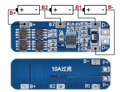 ARDUINO 3S BMS modul za punjenje 18650 baterija