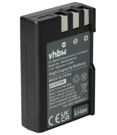 Baterija za fotoaparat Nikon VHBW 7.2V 900mAh