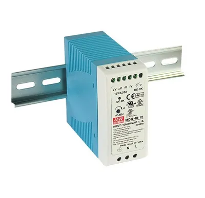 Napajanje na DIN šinu 12V 3.33A 40W MDR-40-12  MEAN WELL