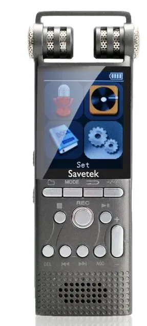 Praktični digitalni diktafon sa MP3 playerom 8GB