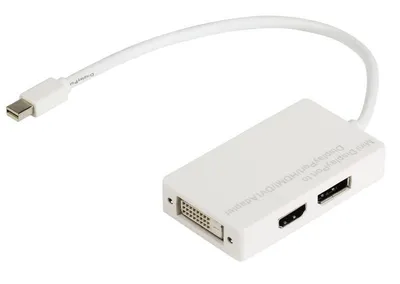 Adapter Mini DisplayPort na DVI-I na HDMI i DisplayPort 0.2m