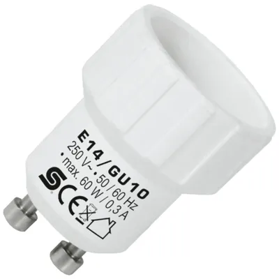 Adapter za sijalično grlo GU10 na E14 HOME