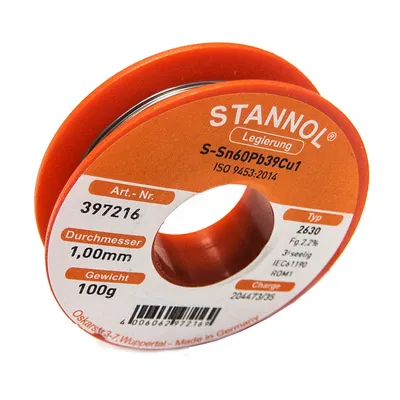 Tinol kalaj za lemljene STANNOL 1mm 100gr