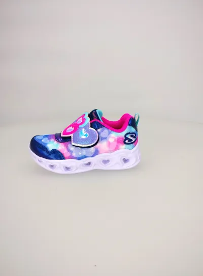 SKECHERS DJ I Z PATIKE LS HEART LIGHTS - LOVIN REFLECTI NVHP
