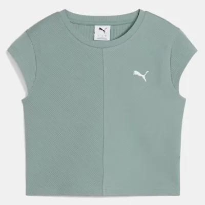 Ženska majica kratkih rukava PUMA WARDROBE ESS RIBBED BABY