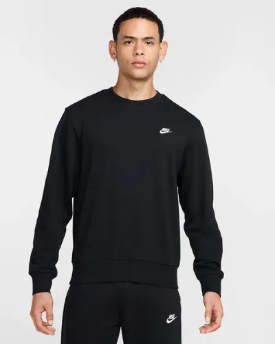 NIKE M DUKS CRN M NK CLUB FT CREW BLACK/WHITE