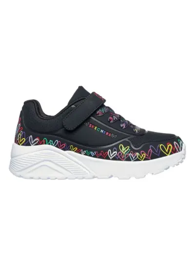 SKECHERS Dječije patike UNO LITE - HEART CRAZE BKMT