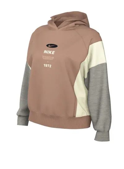 NIKE Ženski duks NSW PHNX FLC REMIX OOS HDY