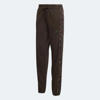 ADIDAS Ženski donji dio trenerke SEASONAL ESSENTIALS LEOPARD PRINT FRENCH TERRY 3-STRIPES