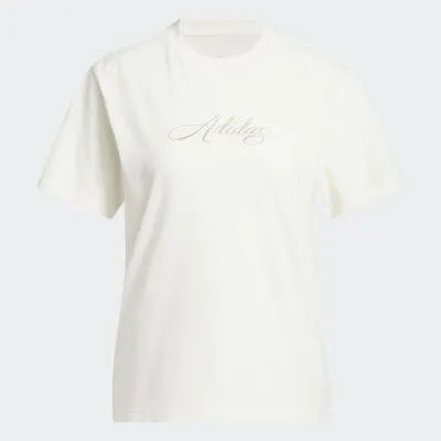 ADIDAS Ženska majica kratkih rukava CURSIVE WORDMARK