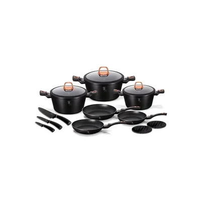 BERLINGERHAUS BERLINGERHAUS Set posuđa + Set noževa BH/7187 Black Rose Collection