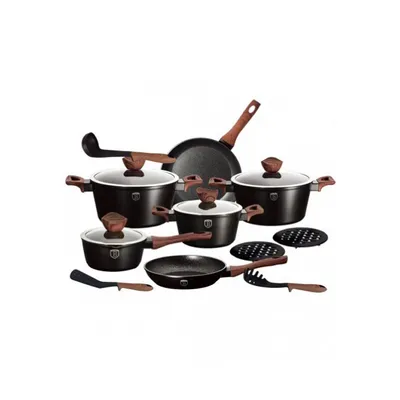 BERLINGERHAUS BH/1537N Set lonaca sa poklopcem 15 kom Ebony Rosewood Collection