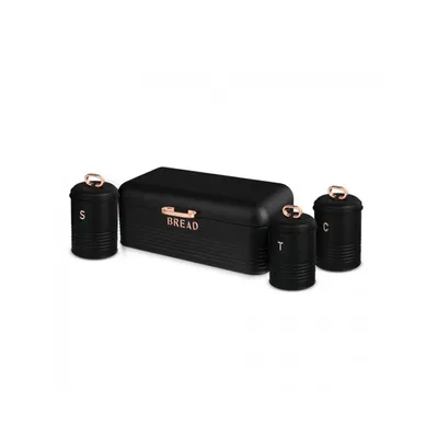 BERLINGERHAUS BERLINGERHAUS Set kuhinjskih kutija + kutija za kruh BH/6753 Black Rose Collection
