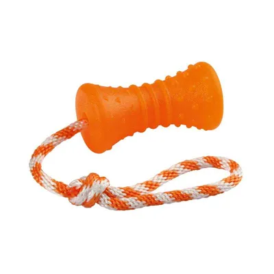 Igračka gumena kost na konopcu ToyFastic