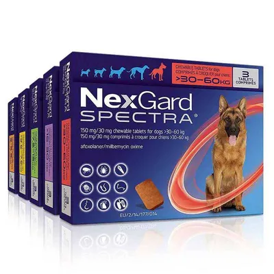 Nexgard Spectra, tablete za žvakanje, za pse