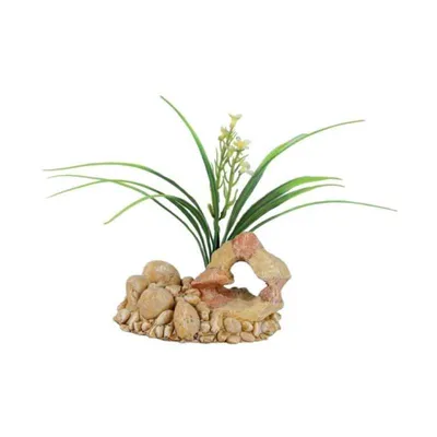 Ukras za akvarija kamen/biljka