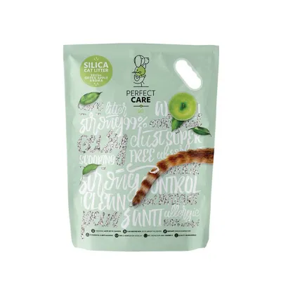PERFECT CARE Silikonski pijesak za mačke ‘GREEN APPLE’, 5.8 L