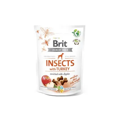 Brit Care Dog Crunchy Cracker ‘Insekti sa puretinom obogaćenom jabukama’, 200 gr