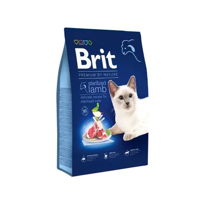 Brit Premium by Nature Cat, STERILIZED Lamb