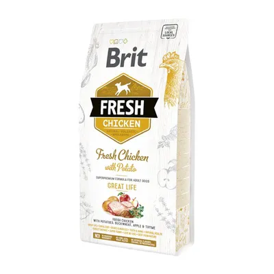 Brit Fresh ‘Chicken with Potato’ Adult, GREAT LIFE, 12 kg