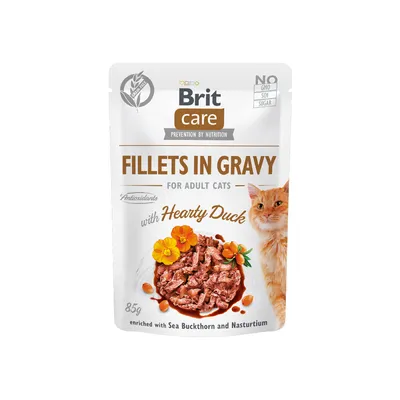 Brit Care Cat Pouch ‘Hearty Duck’, 85 gr