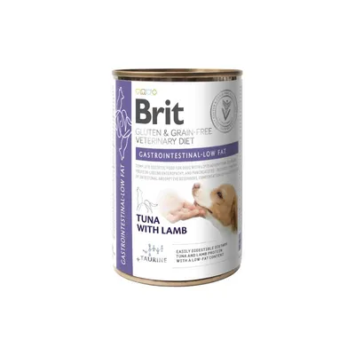 Brit GASTROINTESTINAL-LOW FAT DOG Konzerva, GLUTEN GRAINFREE Veterinary Diet, 400 GR