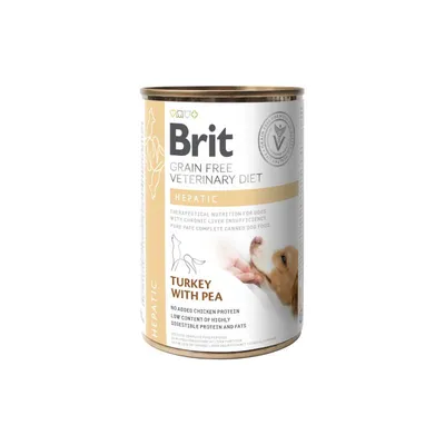 Brit HEPATIC DOG Konzerva, GRAINFREE Veterinary Diet, 400 GR