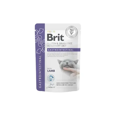 Brit GASTROINTESTINAL CAT Pouch, GLUTEN GRAINFREE Veterinary Diet, 85 GR