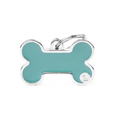 MYFAMILY LIGHT BLUE BONE L, Privjesak za graviranje, za ljubimce