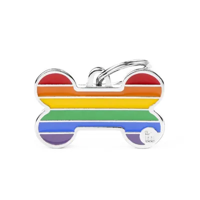 MYFAMILY RAINBOW BONE L, Privjesak za graviranje, za ljubimce