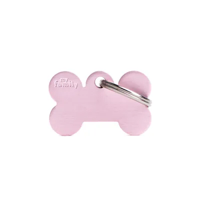 MYFAMILY ALUMINUM PINK BONE S, Privjesak za graviranje, za ljubimce