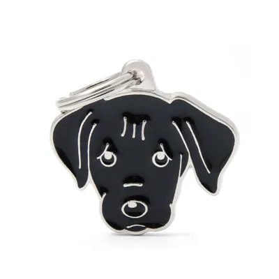 MYFAMILY BLACK LABRADOR, Privjesak za graviranje, za ljubimce