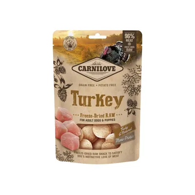 Carnilove Freeze-Dried Raw Snack ‘Puretina’ za štence i odrasle pse, 60 gr
