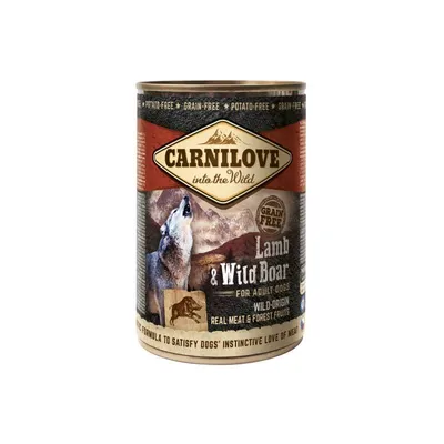 Carnilove WildMeat ‘Janjetina & Vepar’ konzerva za odrasle pse, 400 gr