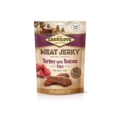 Carnilove Meat Jerky Fillet ‘Puretina & Srnetina’ za pse, 100 gr