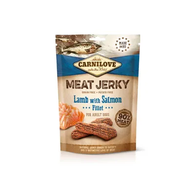 Carnilove Meat Jerky Fillet ‘Janjetina & Losos’ za pse, 100 gr