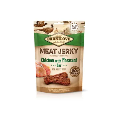 Carnilove Meat Jerky Bar ‘Piletina & Fazan’ za odrasle pse, 100 gr