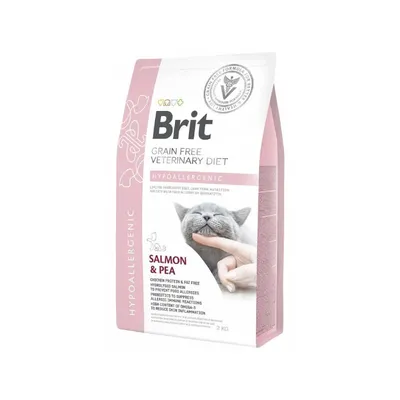 Brit Grain-Free Veterinary Diets Cat ‘Hypoallergenic’, 2kg