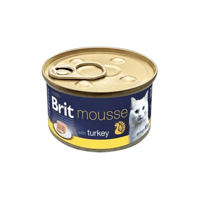 Brit Premium by Nature Cat Mousse with Turkey, 85 g