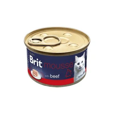 Brit Premium by Nature Cat Mousse with Beef, 85 g