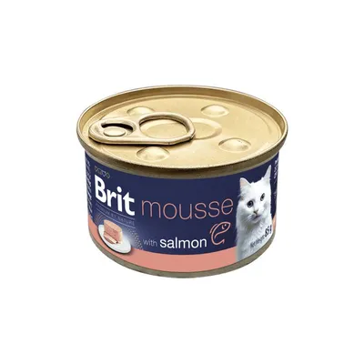 Brit Premium by Nature Cat Mousse with Salmon, 85 g